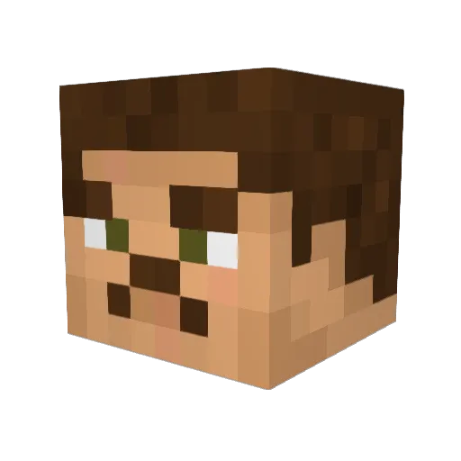 MCRez Minecraft avatar head, 3D render
