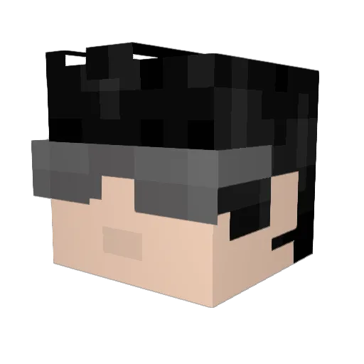 MCSTEVEARMY Minecraft avatar head, 3D render
