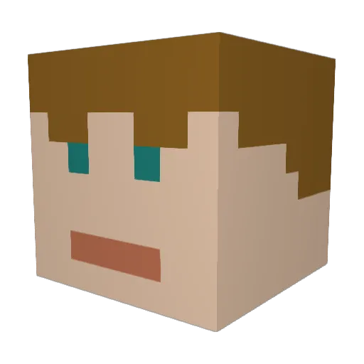 MCSaucy69 Minecraft avatar head, 3D render