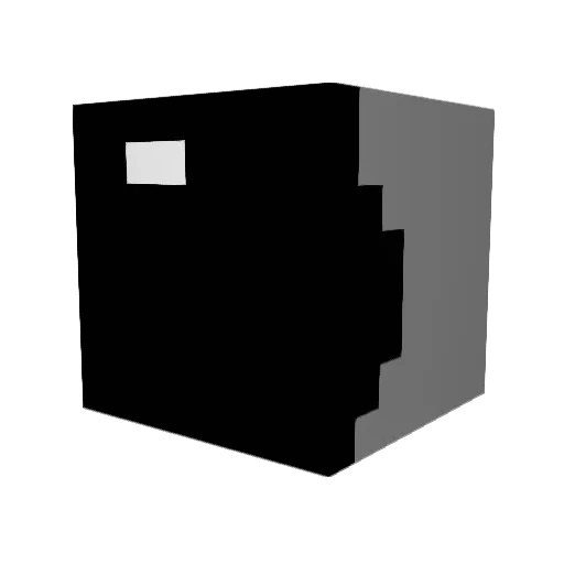 MCSfox Minecraft avatar head, 3D render