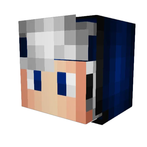 MCSkilTV Minecraft avatar head, 3D render