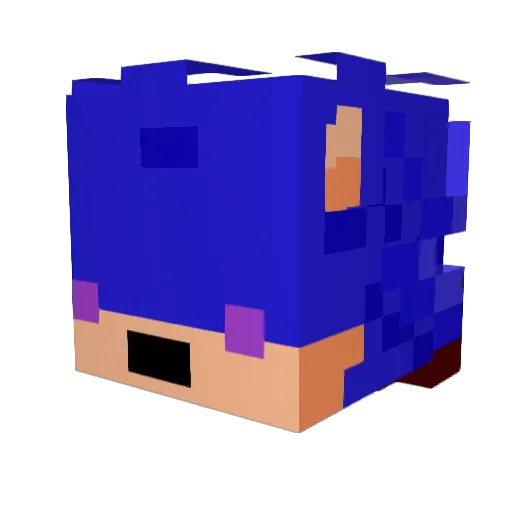 MCSoniczin31_ Minecraft avatar head, 3D render