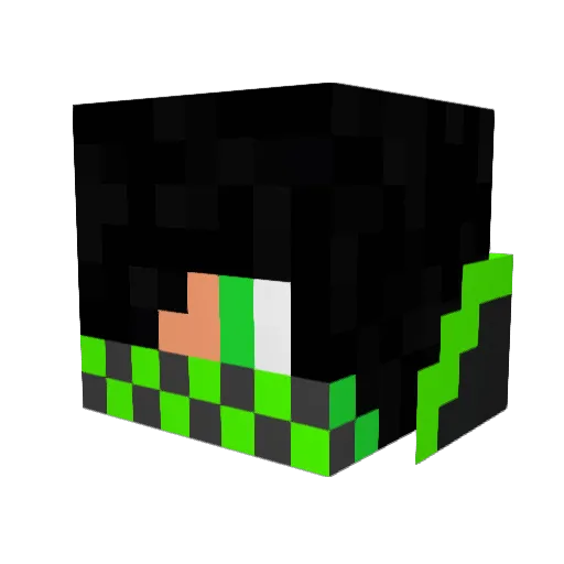 MCSvagin Minecraft avatar head, 3D render