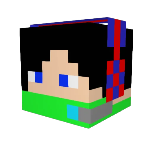 MCTmax Minecraft avatar head, 3D render