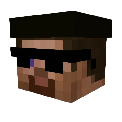 MCTobi005 Minecraft avatar head, 3D render