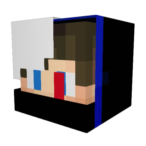 MCTrashCan69 Minecraft avatar head, 3D render