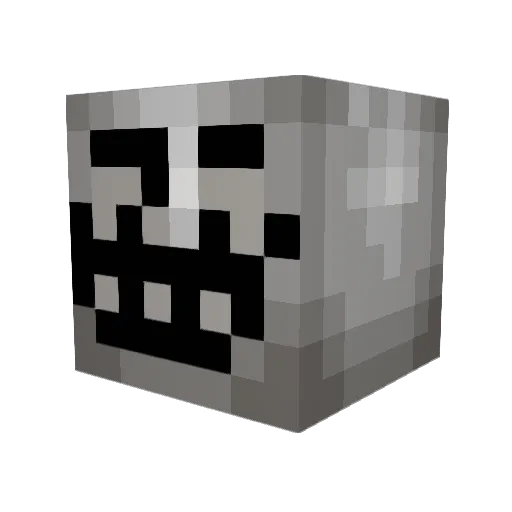 MCTroII Minecraft avatar head, 3D render