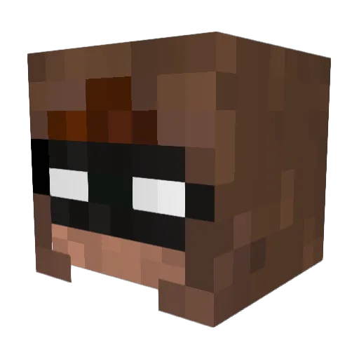 MCTrqbal Minecraft avatar head, 3D render