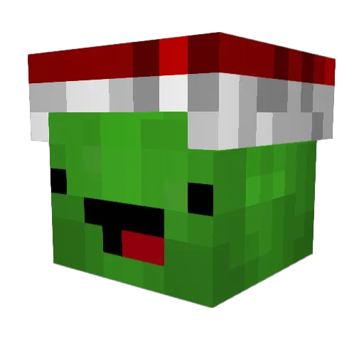 MCTurtleNuke Minecraft avatar head, 3D render