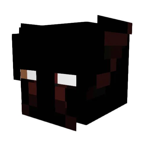 MCVOX Minecraft avatar head, 3D render