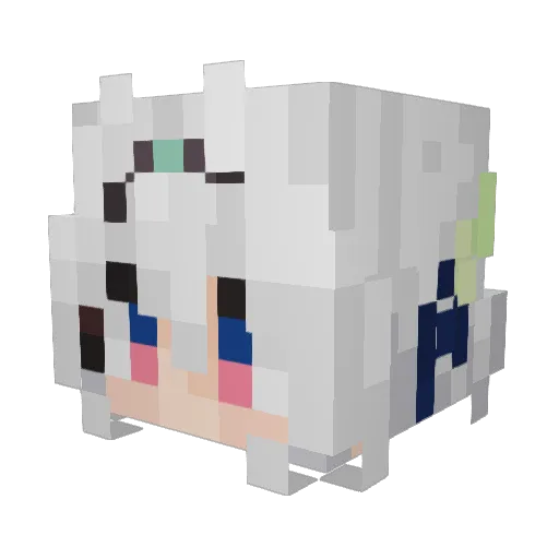 MCXDG Minecraft avatar head, 3D render