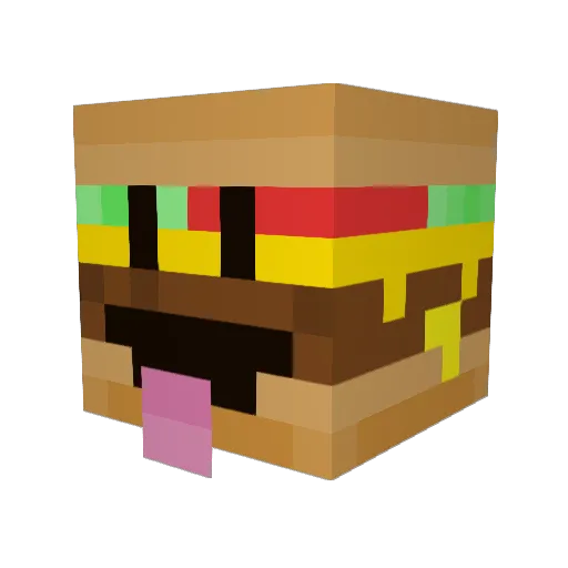 MCXSleeper Minecraft avatar head, 3D render