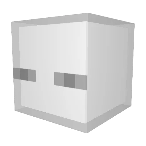 MCXsnowfall Minecraft avatar head, 3D render