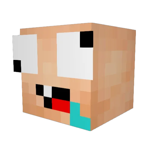 MCYoshi2204 Minecraft avatar head, 3D render