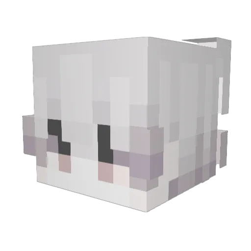 MCYyang Minecraft avatar head, 3D render