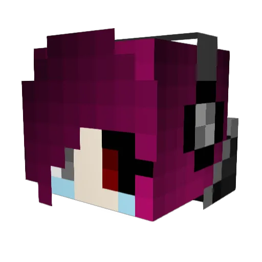 MCZockerin Minecraft avatar head, 3D render