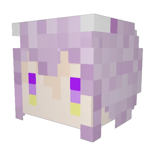 MC_0kyu Minecraft avatar head, 3D render