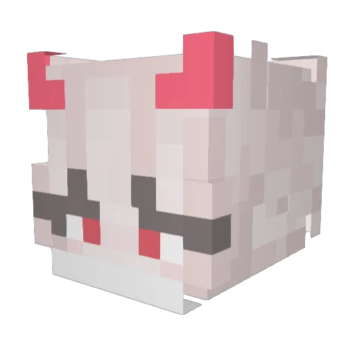 MC_AppleJam Minecraft avatar head, 3D render
