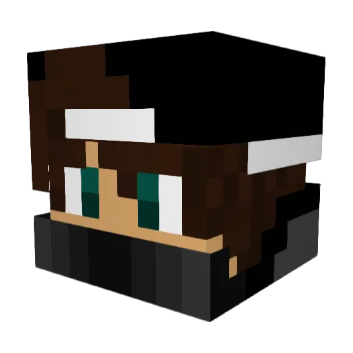 MC_Aran_ Minecraft avatar head, 3D render