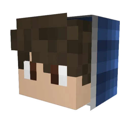 MC_Arthur Minecraft avatar head, 3D render