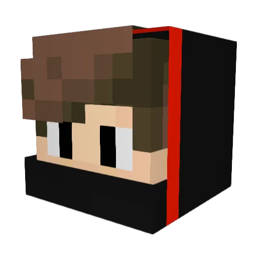 MC_CRAFT_06 Minecraft avatar head, 3D render