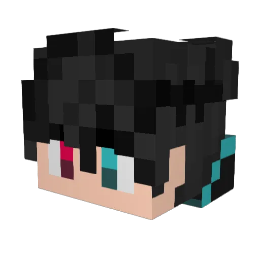 MC_ChenMao Minecraft avatar head, 3D render