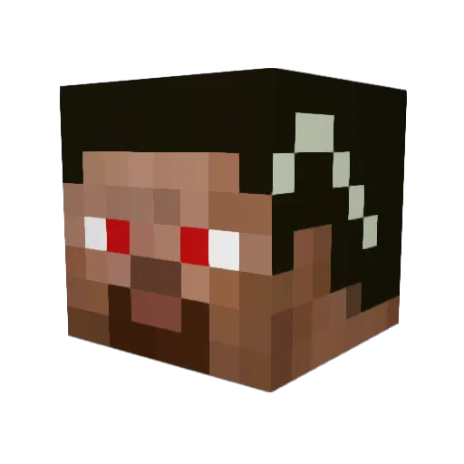 MC_Diamondz Minecraft avatar head, 3D render