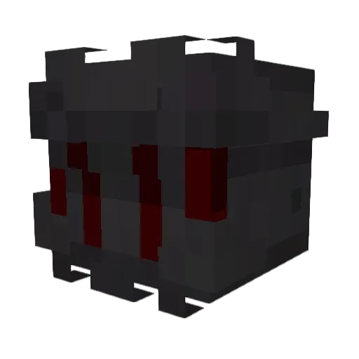 MC_Gambit_ Minecraft avatar head, 3D render