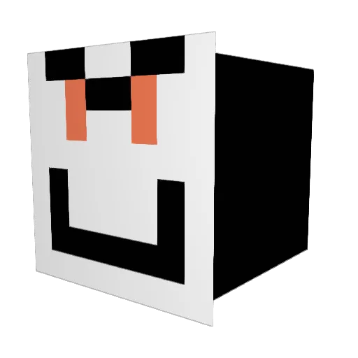 MC_Gamer1 Minecraft avatar head, 3D render