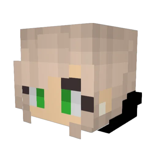 MC_Girl_2003 Minecraft avatar head, 3D render
