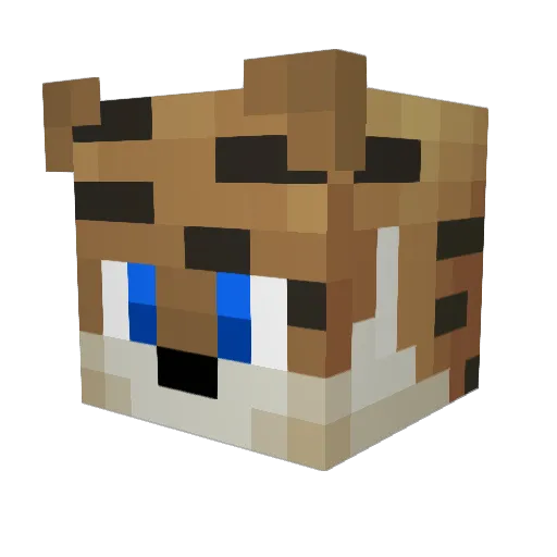 MC_HeroCraft Minecraft avatar head, 3D render