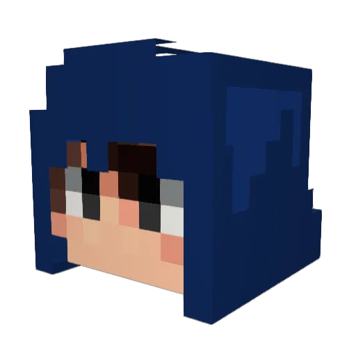 MC_JIE0710 Minecraft avatar head, 3D render