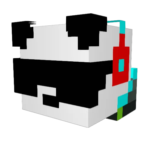 MC_JSW Minecraft avatar head, 3D render