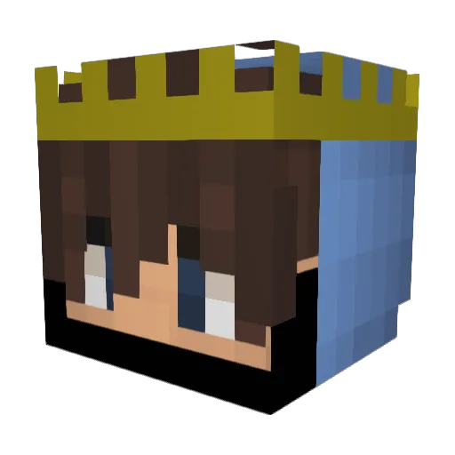MC_Jupiter Minecraft avatar head, 3D render