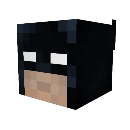 MC_Kirk Minecraft avatar head, 3D render