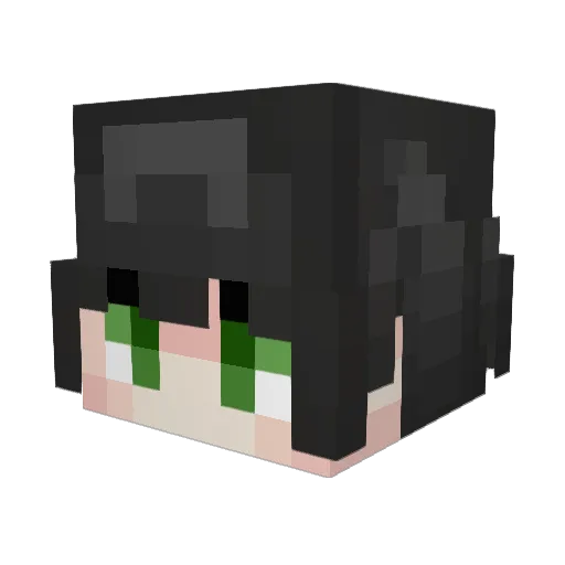 MC_Luvz Minecraft avatar head, 3D render