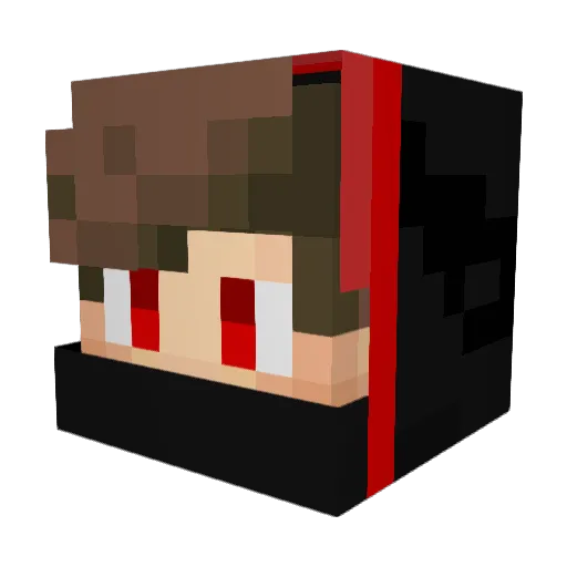 MC_M3Do Minecraft avatar head, 3D render