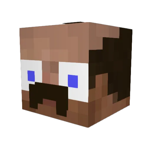 MC_MOSQUITO Minecraft avatar head, 3D render