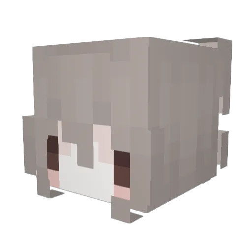 MC_Meeh Minecraft avatar head, 3D render