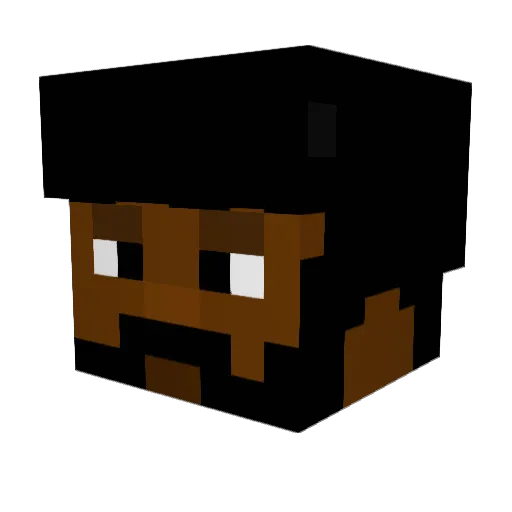 MC_Obesity Minecraft avatar head, 3D render