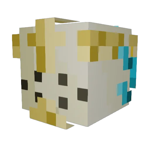 MC_Philip Minecraft avatar head, 3D render
