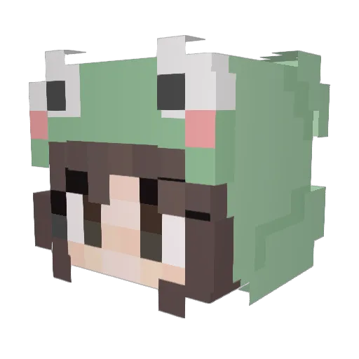 MC_Player_01 Minecraft avatar head, 3D render
