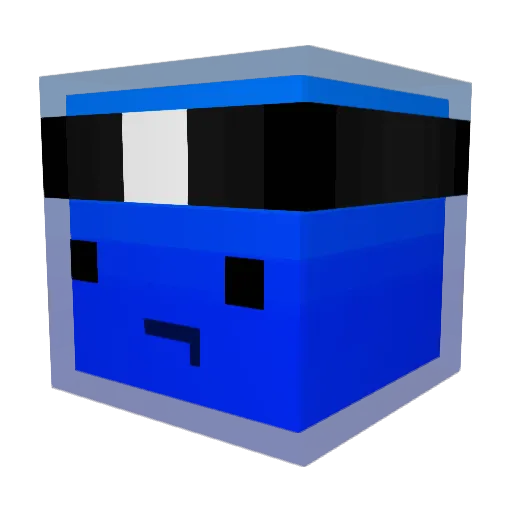 MC_Reddy Minecraft avatar head, 3D render