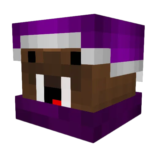 MC_SANYA Minecraft avatar head, 3D render