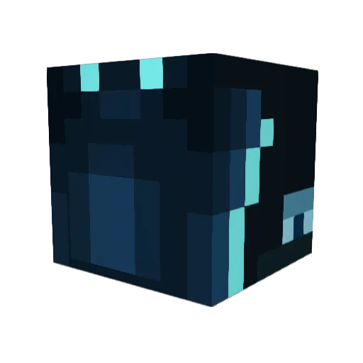 MC_TIME_Lord Minecraft avatar head, 3D render