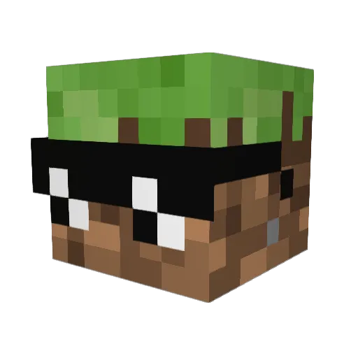 MC__LanMo Minecraft avatar head, 3D render