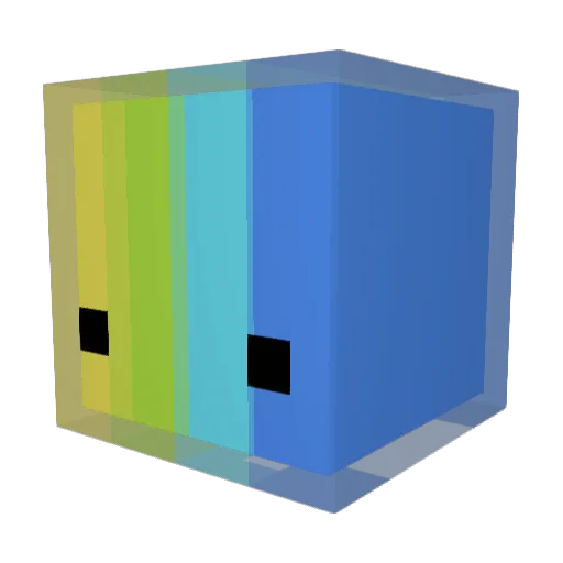 MC_cubes Minecraft avatar head, 3D render