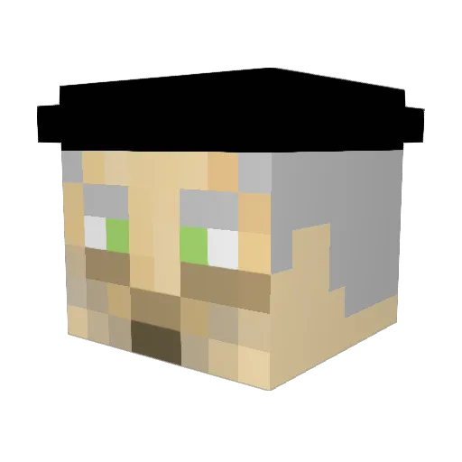 MC_evr0 Minecraft avatar head, 3D render