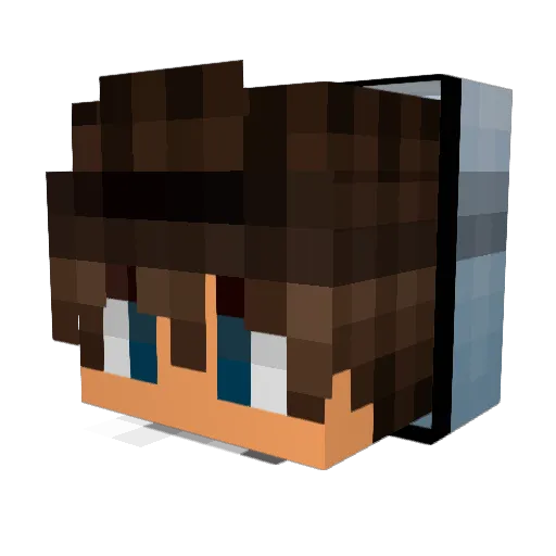 MC_holmes_ Minecraft avatar head, 3D render