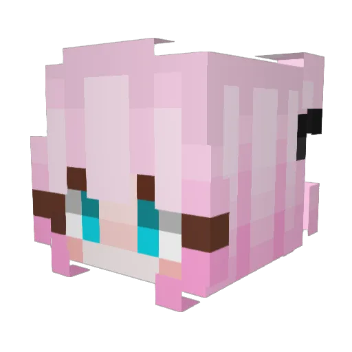 MC_longqiao Minecraft avatar head, 3D render